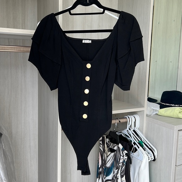 Free people Not so Basic Puff Sleeve Bodysuit - Picture 6 of 11